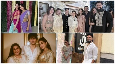 The five-day Diwali festival kicked off on November 10 with Dhanteras. Celebrities have been gracing Diwali parties days before the festival, setting significant festive goals. Check out photos of your favorite celebrities' Diwali celebrations. (Instagram) The five-day Diwali festival kicked off on November 10 with Dhanteras. Celebrities have been gracing Diwali parties days before the festival, setting significant festive goals. Check out photos of your favorite celebrities' Diwali celebrations. (Instagram)