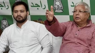 RJD supremo Lalu Prasad Yadav (right) and Bihar deputy CM Tejashwi Yadav (left) (File Photo) RJD supremo Lalu Prasad Yadav (right) and Bihar deputy CM Tejashwi Yadav (left) (File Photo)