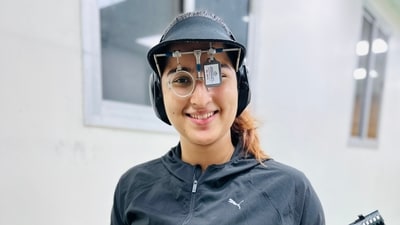 Rhythm Sangwan, along with Manu Bhaker and Esha Singh had clinched the elusive gold medal in the women’s 25m pistol team event at the Asian Games in Hangzhou Rhythm Sangwan, along with Manu Bhaker and Esha Singh had clinched the elusive gold medal in the women’s 25m pistol team event at the Asian Games in Hangzhou