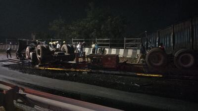 The accident occurred on Bengaluru -Mumbai highway at around 3.30am on Saturday.