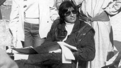 Amitabh Bachchan has shared a behind-the-scene picture from sets of Ajooba. Amitabh Bachchan has shared a behind-the-scene picture from sets of Ajooba.