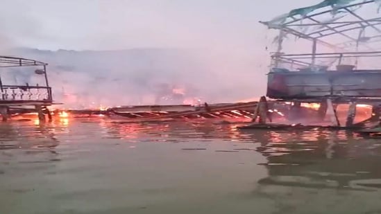 The officials further informed that there were no immediate reports of injuries or loss of lives in the blaze.&nbsp;(PTI)
