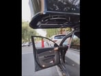 The image shows a customised car for wheelchair-bound drivers. The image shows a customised car for wheelchair-bound drivers.