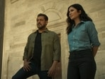 Salman Khan and Katrina Kaif in a still from Tiger 3 trailer. 