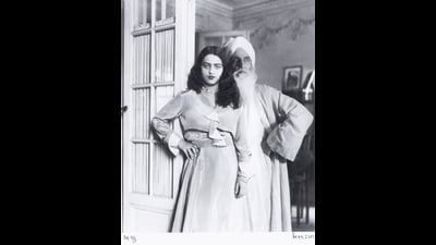 Amrita Sher-Gil with her father Umrao Singh Sher-Gil, in a digital photomontage from Vivan Sundaram’s series ‘Re-take of Amrita’. Kiran Nadar Museum of Art will offer homage to Sundaram at Art Mumbai. Amrita Sher-Gil with her father Umrao Singh Sher-Gil, in a digital photomontage from Vivan Sundaram’s series ‘Re-take of Amrita’. Kiran Nadar Museum of Art will offer homage to Sundaram at Art Mumbai.