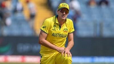 Australia's captain Pat Cummins looks on during the 2023 ICC Men's Cricket World Cup one-day international (ODI) match between Australia and Bangladesh (AFP) Australia's captain Pat Cummins looks on during the 2023 ICC Men's Cricket World Cup one-day international (ODI) match between Australia and Bangladesh (AFP)