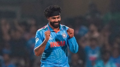 Ravindra Jadeja set an iconic World Cup record. (PTI) Ravindra Jadeja set an iconic World Cup record. (PTI)