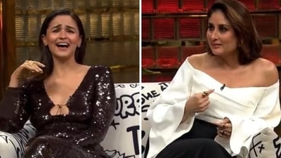 Alia Bhatt and Kareena Kapoor in Koffee with Karan S8. Alia Bhatt and Kareena Kapoor in Koffee with Karan S8.