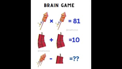 Brain Teaser: Can you find the value of the last row? (Instagram/@mathcince) Brain Teaser: Can you find the value of the last row? (Instagram/@mathcince)