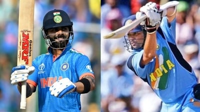 Virat Kohli equalled a World Cup record by Sachin Tendulkar.