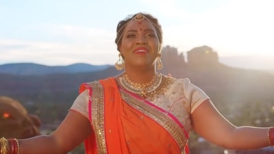 Mary Millben is seen in a lehenga in the Om Jai Jagdish Hare video. Mary Millben is seen in a lehenga in the Om Jai Jagdish Hare video.