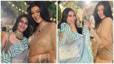 Sushmita Sen shared pictures with daughter Renee Sen on her Instagram account. Sushmita Sen shared pictures with daughter Renee Sen on her Instagram account.