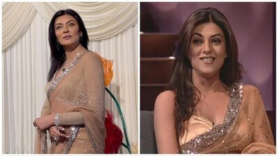 Sushmita Sen wore the same saree that she wore to Koffee With Karan season 1 for a Diwali party. Sushmita Sen wore the same saree that she wore to Koffee With Karan season 1 for a Diwali party.