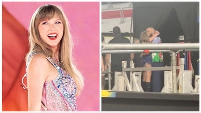 Taylor Swift is 'down bad' for Travis Kelce. Taylor Swift is 'down bad' for Travis Kelce.