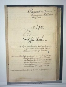 An original manuscript from Kerala dating back to 1772 at the National Archive, The Hague (Courtesy of National Archives, The Hague) An original manuscript from Kerala dating back to 1772 at the National Archive, The Hague (Courtesy of National Archives, The Hague)