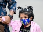 With deteriorating AQI in Noida, some residents have started wearing masks to protect themselves from pollution. (Sunil Ghosh/ Hindustan Times) 
