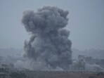 Smoke rises following an Israeli airstrike in the Gaza Strip, as seen from southern Israel Smoke rises following an Israeli airstrike in the Gaza Strip, as seen from southern Israel