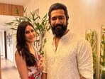 Katrina Kaif and Vicky Kaushal on Diwali 2023. Katrina Kaif and Vicky Kaushal on Diwali 2023.