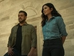 Tiger 3 advance booking day 2: Salman Khan and Katrina Kaif in a still from Tiger 3 trailer. Tiger 3 advance booking day 2: Salman Khan and Katrina Kaif in a still from Tiger 3 trailer.