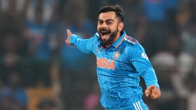 Virat Kohli was over the moon on picking up his first wicket in 9 years (ANI ) Virat Kohli was over the moon on picking up his first wicket in 9 years (ANI )