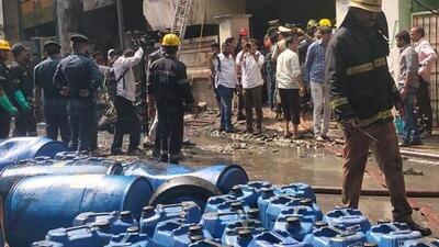 According to locals, it began as a small fire in the stilt area and soon spread to the entire area. (HT Photo) According to locals, it began as a small fire in the stilt area and soon spread to the entire area. (HT Photo)