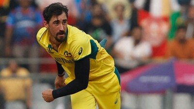 Australia's Mitchell Starc in action (REUTERS)