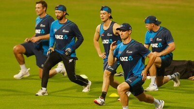 New Zealand players during practice (REUTERS)