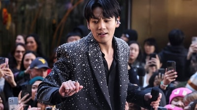 Singer Jungkook of BTS performs on NBC’s ‘Today’ show at Rockefeller Center New York City, U.S., November 8, 2023. (REUTERS)