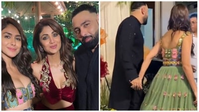 Mrunal Thakur, Badshah spark dating rumours as they hold hands in viral video. Mrunal Thakur, Badshah spark dating rumours as they hold hands in viral video.