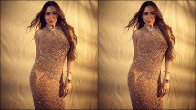 On Monday, Malaika gave her fans a post-Diwali surprise as the actress took to Instagram and uploaded a series of glam pictures in a sheer gown striking alluring poses. (Instagram/@malaikaaroraofficial) On Monday, Malaika gave her fans a post-Diwali surprise as the actress took to Instagram and uploaded a series of glam pictures in a sheer gown striking alluring poses. (Instagram/@malaikaaroraofficial)