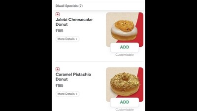 The image shows the Diwali special menu of Tim Hortons. (X/@lilcosmicowgirl) The image shows the Diwali special menu of Tim Hortons. (X/@lilcosmicowgirl)