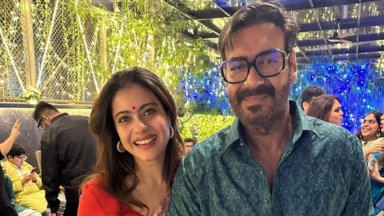 Kajol and Ajay Devgn weren't seen at the recent Diwali parties hosted by celebs. But on Sunday night, they both took to their social media accounts to share a glimpse of their intimate celebrations with family and close friends.