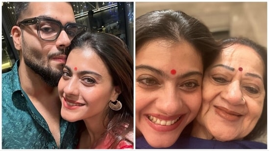 Kajol also shared a selfie with Danish Devgn, who made his directorial debut with his recently-released music video, Hanju. Danish is the nephew of Ajay Devgn and the grandson of Veeru Devgan. Talking about Hanju with Hindustan Times, Danish revealed how Ajay reacted to his first work, saying the actor was 'so impressed'. Kajol also shared a picture of herself and her mother-in-law Veena Devgan.