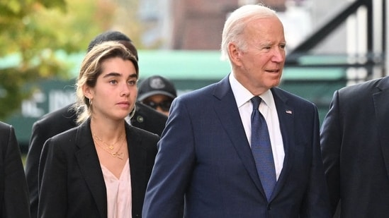 Naomi Biden seen with US president Joe Biden,