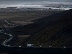 Iceland Volcano: Vehicles leaving the town of Grindavik, southwestern Iceland, during evacuation following earthquakes.