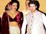 Priyanka Chopra and Nick Jonas at a Diwali bash in US. Priyanka Chopra and Nick Jonas at a Diwali bash in US.