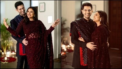 Diwali 2023: Parineeti Chopra and Raghav Chadha radiate glamour in ethnic attire (Instagram/@parineetichopra) Diwali 2023: Parineeti Chopra and Raghav Chadha radiate glamour in ethnic attire (Instagram/@parineetichopra)