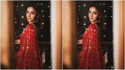 With the help of hairstylist Mike Desir, Alia styled her lush locks into soft curls and left them open at the centre part, cascading beautifully down her shoulders and completing her chic look. (Instagram/@stylebyami) With the help of hairstylist Mike Desir, Alia styled her lush locks into soft curls and left them open at the centre part, cascading beautifully down her shoulders and completing her chic look. (Instagram/@stylebyami)