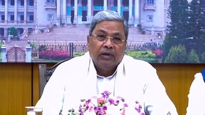 Karnataka Chief Minister Siddaramaiah. (ANI ) Karnataka Chief Minister Siddaramaiah. (ANI )