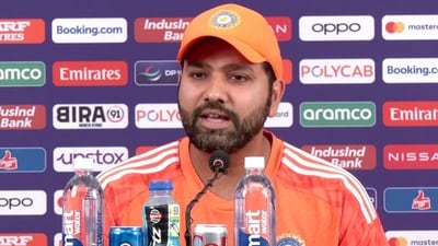 Rohit Sharma addresses a pre-match press conference on the eve of the semi-final clash against New Zealand in the ICC Men's Cricket World Cup 2023 in Mumbai on Tuesday. (ANI) Rohit Sharma addresses a pre-match press conference on the eve of the semi-final clash against New Zealand in the ICC Men's Cricket World Cup 2023 in Mumbai on Tuesday. (ANI)