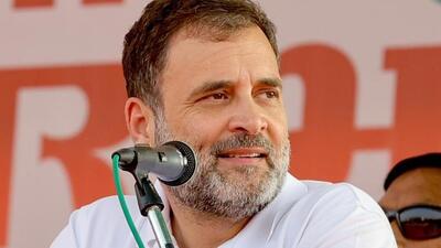 Gandhi was speaking in Harda ahead of the November 17 Assembly polls in Madhya Pradesh. (Rahul Gandhi) Gandhi was speaking in Harda ahead of the November 17 Assembly polls in Madhya Pradesh. (Rahul Gandhi)