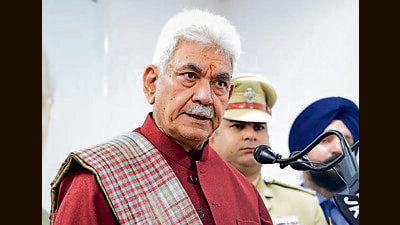 Jammu and Kashmir lieutenant governor Manoj Sinha (HT Photo) Jammu and Kashmir lieutenant governor Manoj Sinha (HT Photo)