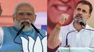 Narendra Modi and Rahul Gandhi in Madhya Pradesh. (PTI file photos) Narendra Modi and Rahul Gandhi in Madhya Pradesh. (PTI file photos)