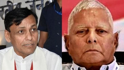 Union minister Nityanand Rai and Rashtriya Janata Dal chief Lalu Prasad Union minister Nityanand Rai and Rashtriya Janata Dal chief Lalu Prasad