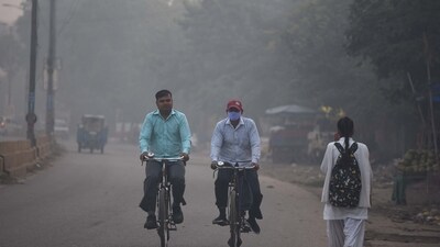 "It's evident that the spike in pollution levels post Diwali is due to two factors -- firecracker bursting and farm fires -- with fireworks being the predominant reason in this case," an official of the Commission for Air Quality Management (CAQM), a statutory body responsible for formulation of strategies to reduce pollution in Delhi-NCR, was quoted as saying by news agency PTI. (HT Photo/Raj K Raj) "It's evident that the spike in pollution levels post Diwali is due to two factors -- firecracker bursting and farm fires -- with fireworks being the predominant reason in this case," an official of the Commission for Air Quality Management (CAQM), a statutory body responsible for formulation of strategies to reduce pollution in Delhi-NCR, was quoted as saying by news agency PTI. (HT Photo/Raj K Raj)