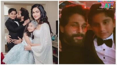 Allu Arjun shared a new picture with his family on his Instagram Stories. Allu Arjun shared a new picture with his family on his Instagram Stories.
