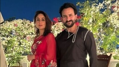 Kareena Kapoor and Saif Ali Khan pose together at their recent Diwali party. Kareena Kapoor and Saif Ali Khan pose together at their recent Diwali party.