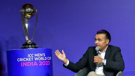 Cricketing legend Virender Sehwag was inducted into the ICC Hall of Fame, on Monday (ANI)
