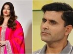 Abdul Razzaq (R) made a derogatory remark on Aishwarya Rai Bachchan during a press conference
