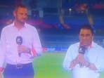 Sunil Gavaskar (R) talking about the India vs New Zealand pitch controversy Sunil Gavaskar (R) talking about the India vs New Zealand pitch controversy
